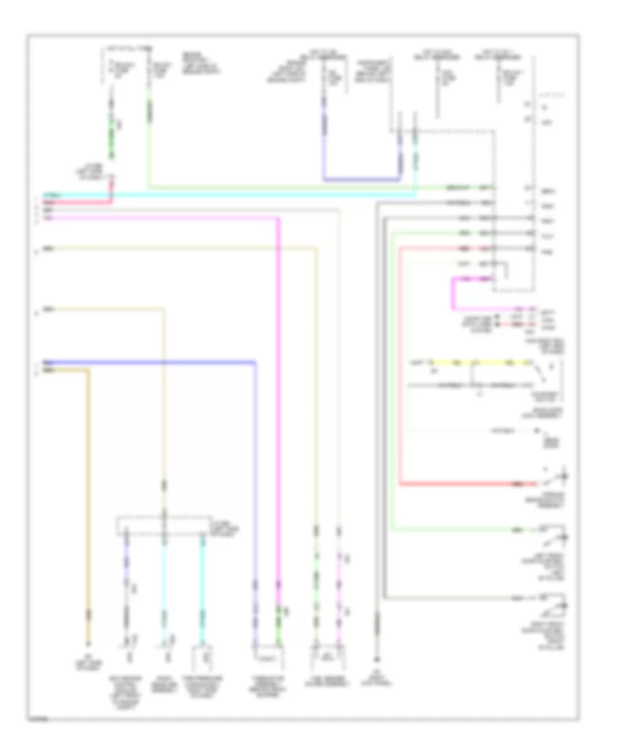 Instrument Cluster Wiring Diagram, Except EV (2 of 2) for Scion iQ 2013