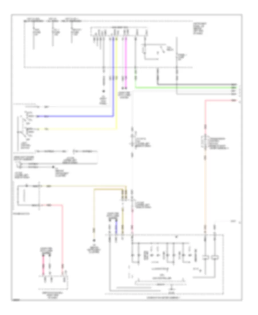 Instrument Illumination Wiring Diagram EV 1 of 2 for Scion iQ 2013