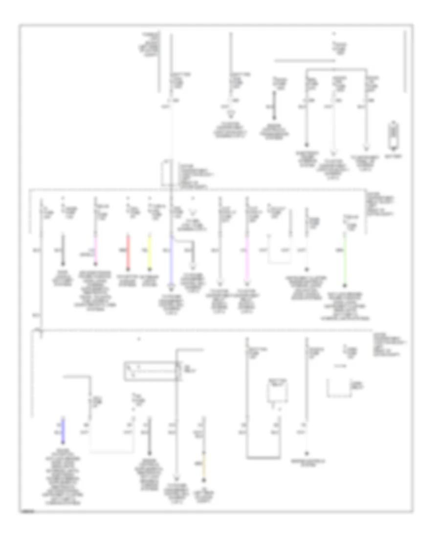 Power Distribution Wiring Diagram EV 1 of 3 for Scion iQ 2013