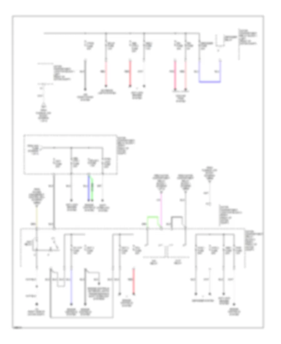 Power Distribution Wiring Diagram, EV (2 of 3) for Scion iQ 2013