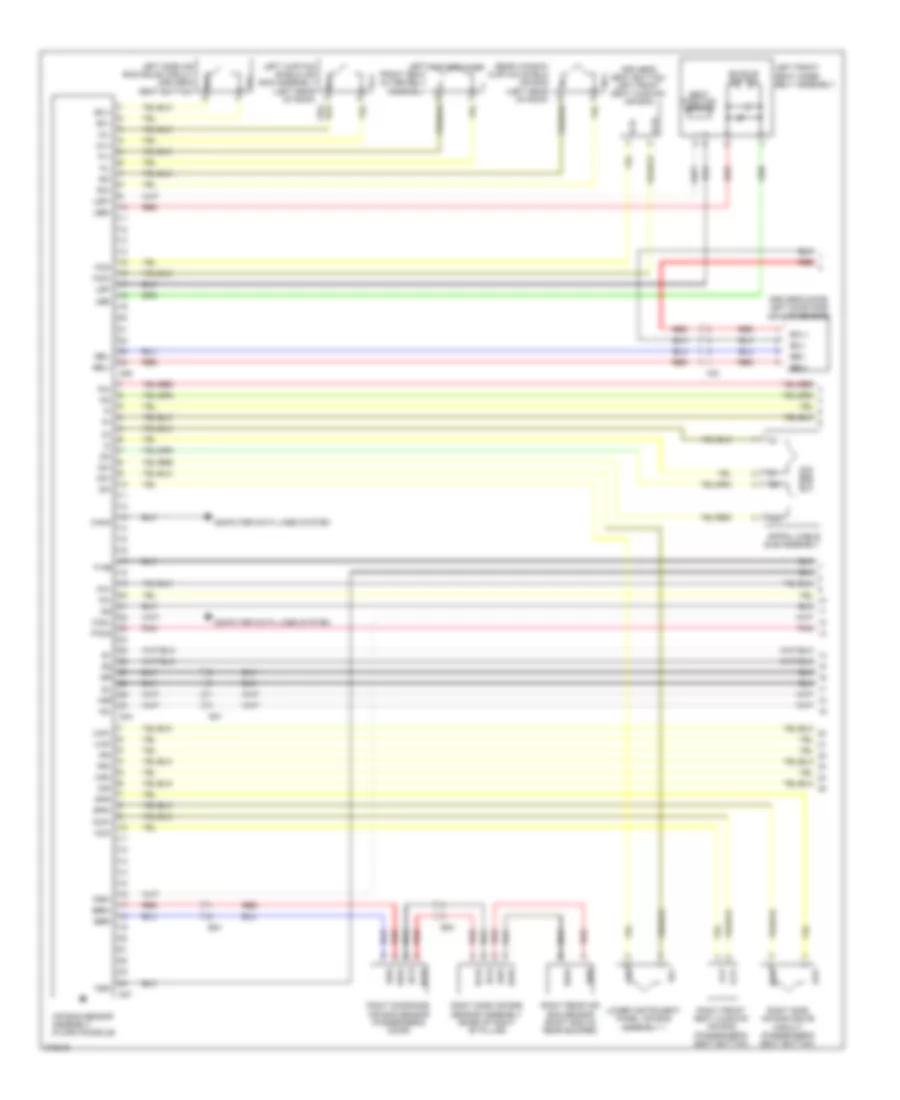 Supplemental Restraints Wiring Diagram, Except EV (1 of 2) for Scion iQ 2013
