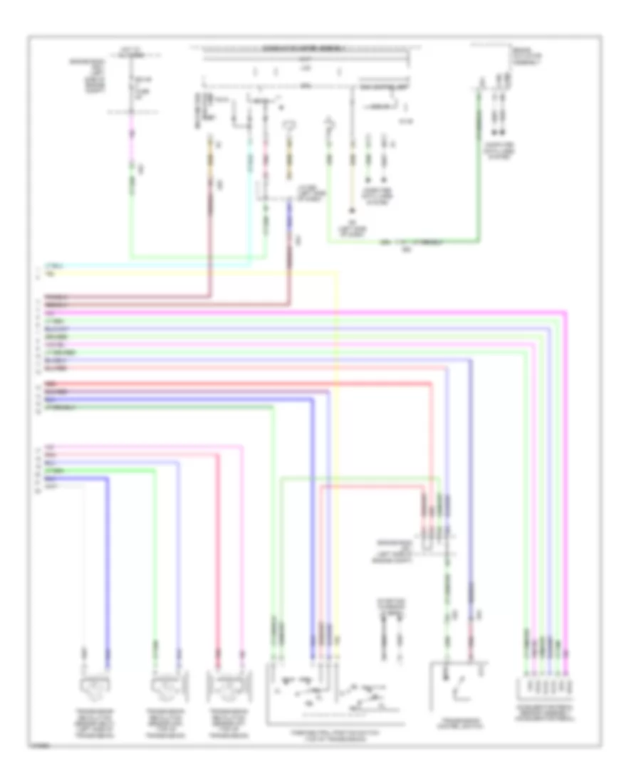 Transmission Wiring Diagram, Except EV (2 of 2) for Scion iQ 2013