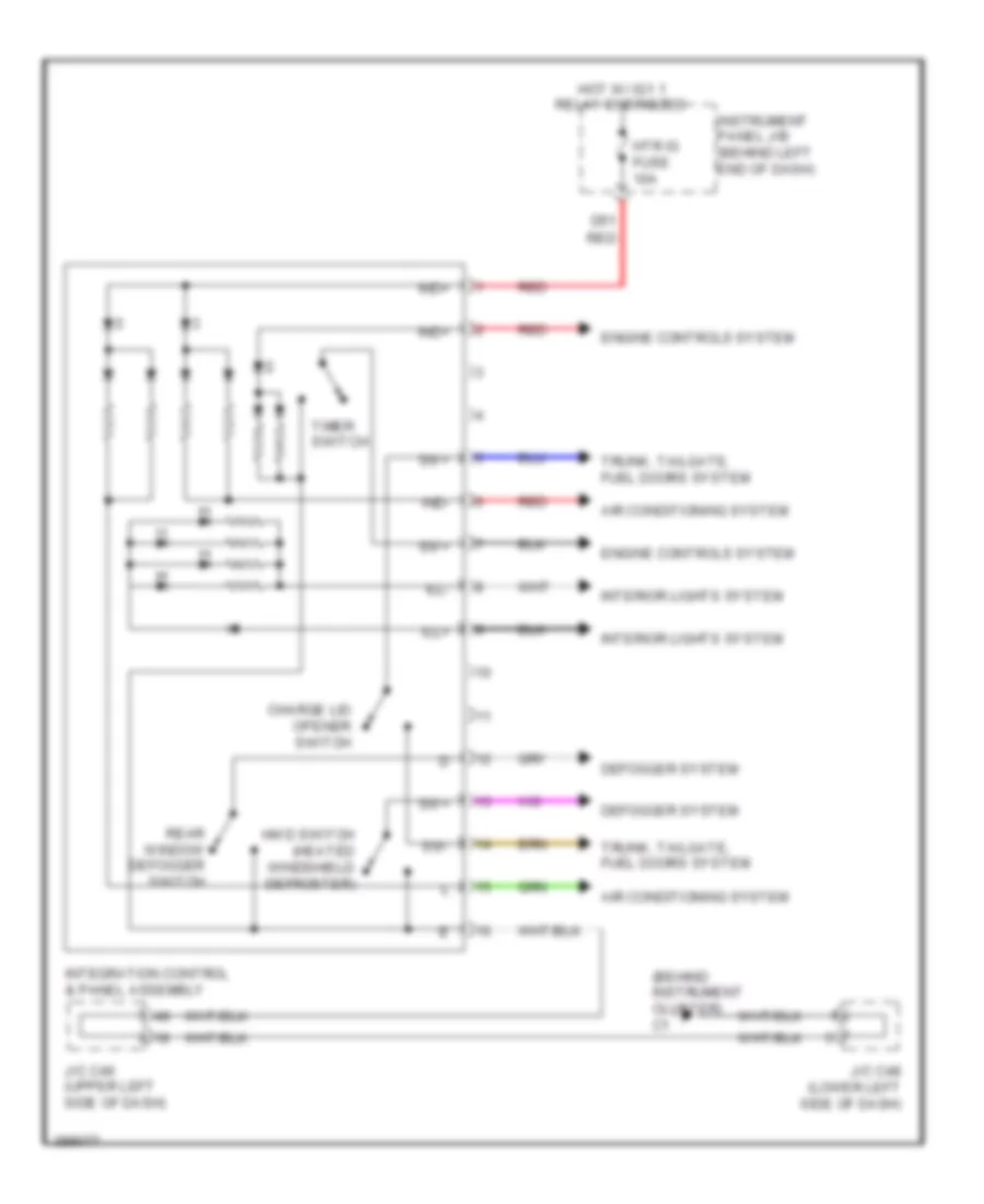 Integration Control and Panel Wiring Diagram, EV for Scion iQ EV 2013