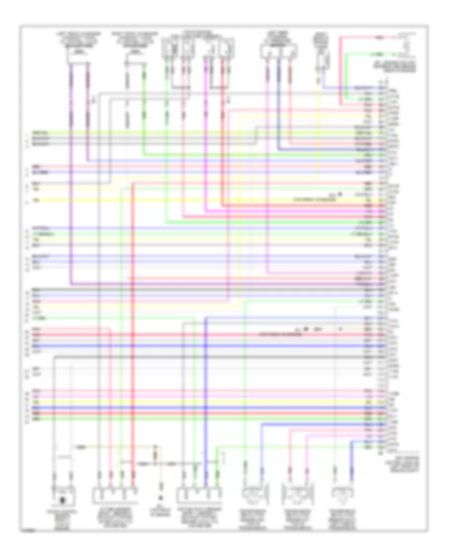 1.3L, Engine Performance Wiring Diagram (4 of 4) for Scion iQ EV 2013