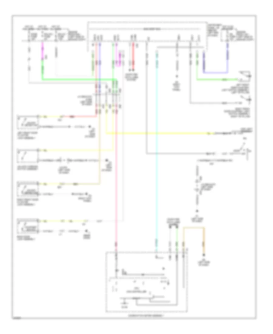 Courtesy Lamps Wiring Diagram, Except EV for Scion iQ EV 2013