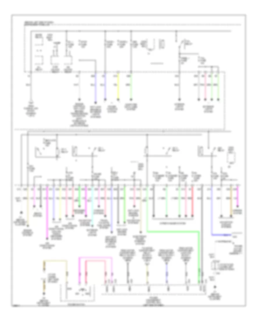 Power Distribution Wiring Diagram EV 3 of 3 for Scion iQ EV 2013