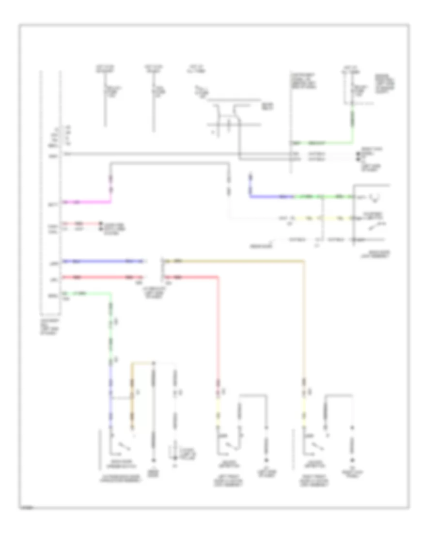 Back Door Opener Wiring Diagram, Except EV for Scion iQ EV 2013