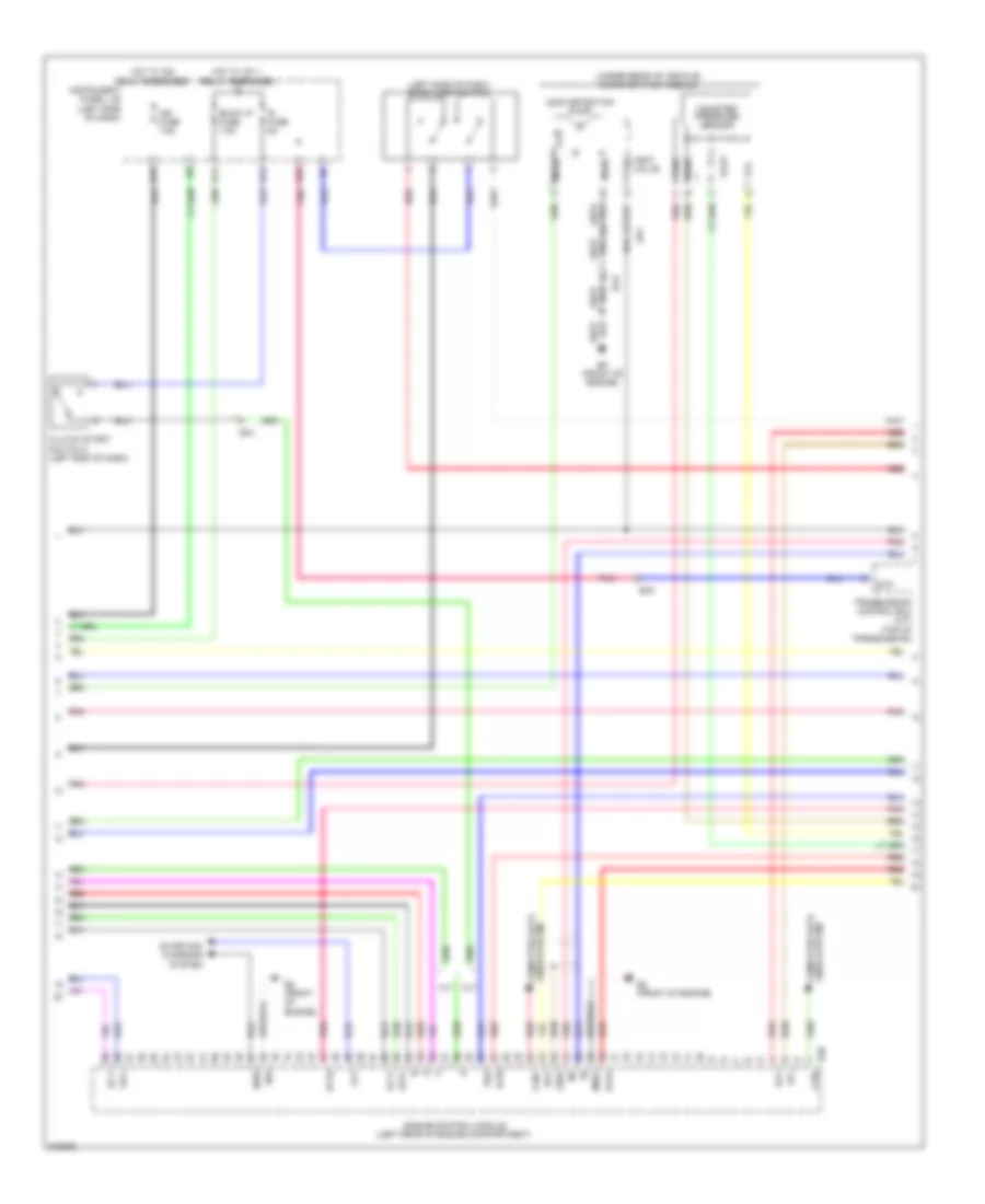 2.5L, Engine Performance Wiring Diagram (2 of 4) for Scion tC 2013