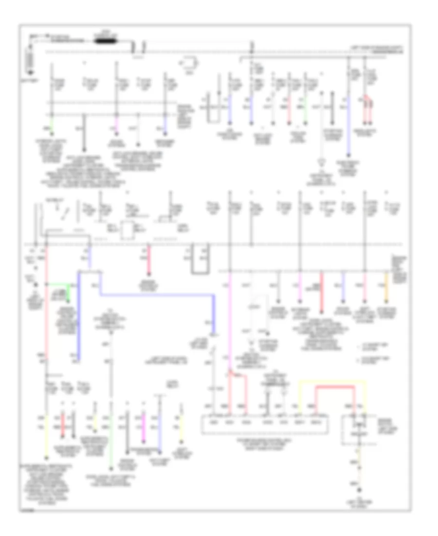 Power Distribution Wiring Diagram 1 of 2 for Scion tC 2013