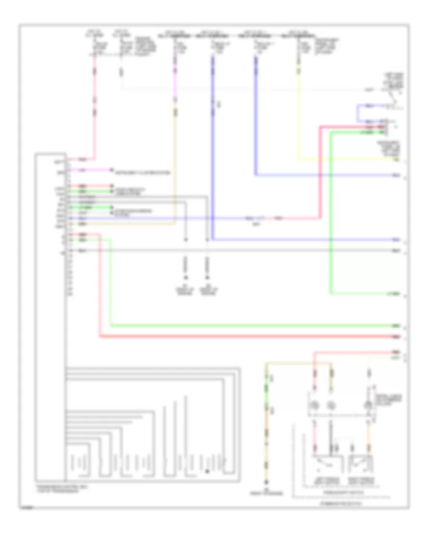 Transmission Wiring Diagram 1 of 2 for Scion tC 2013