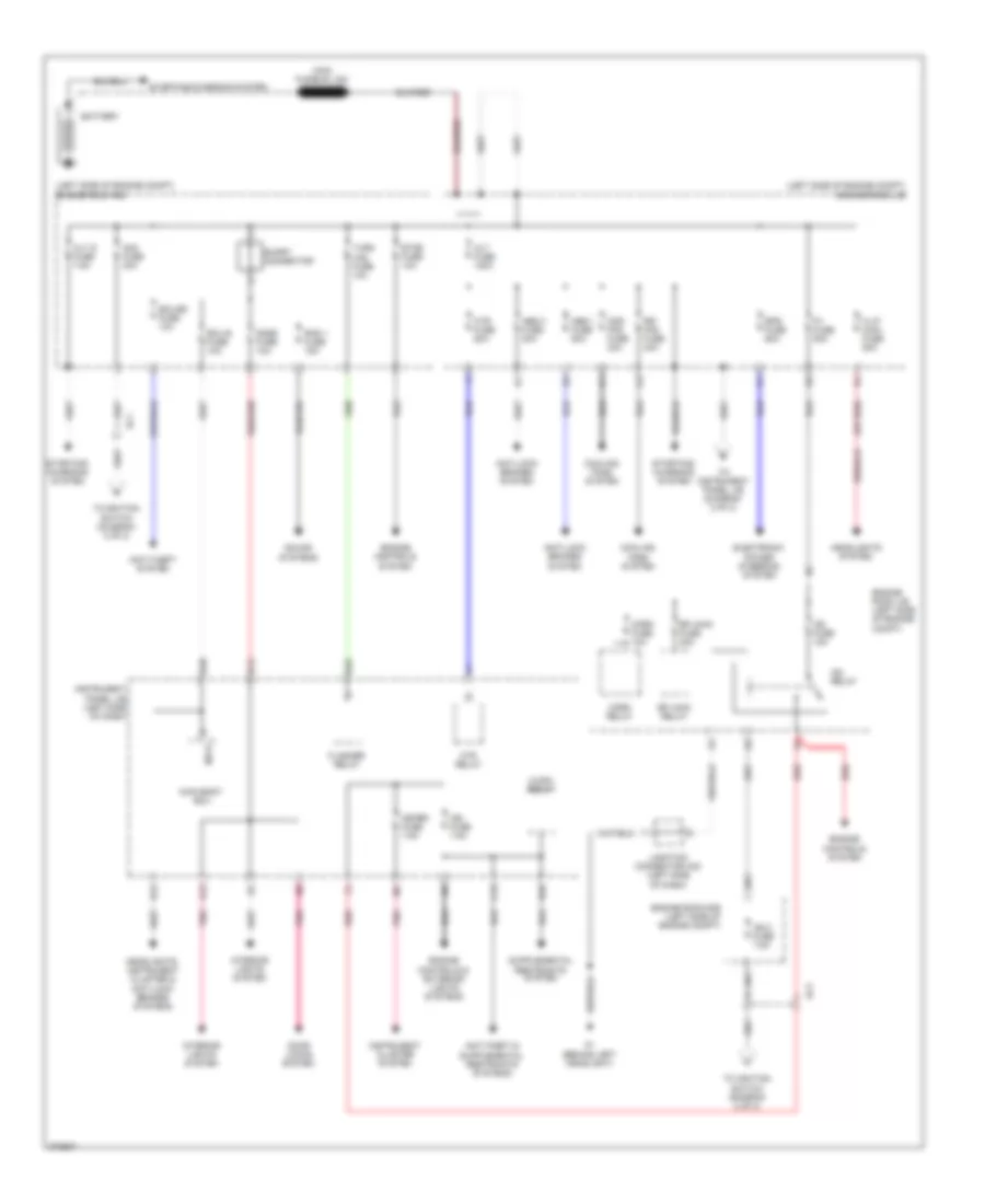 Power Distribution Wiring Diagram 1 of 2 for Scion xB 2013