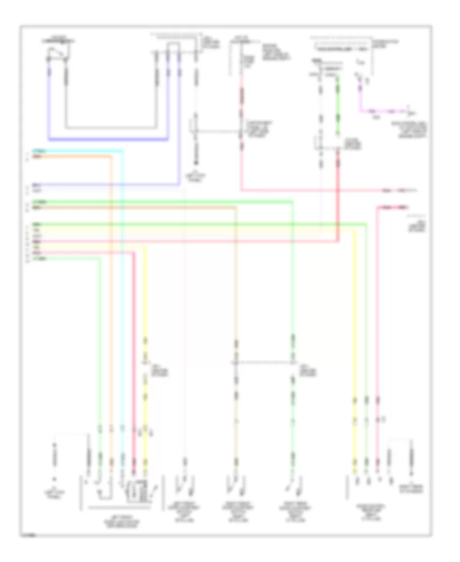 Power Door Locks Wiring Diagram (2 of 2) for Scion xB 2013