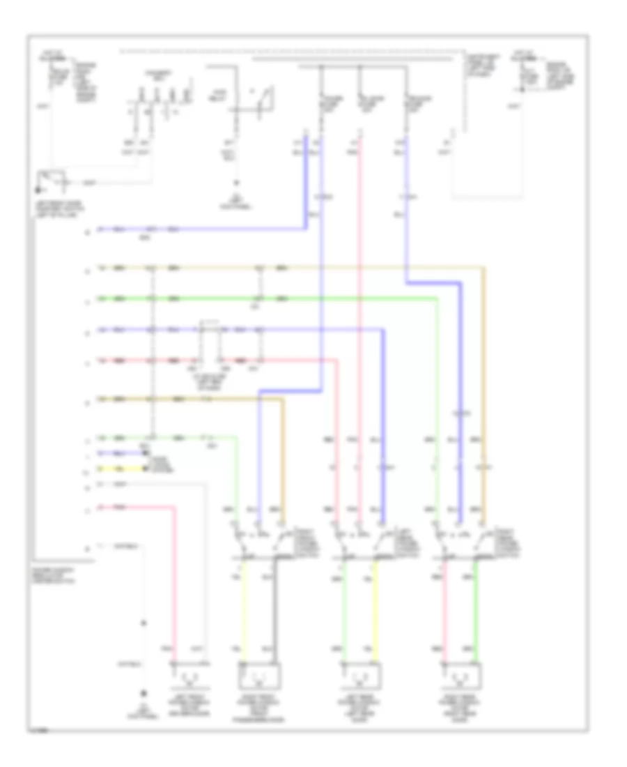 Power Windows Wiring Diagram for Scion xB 2013