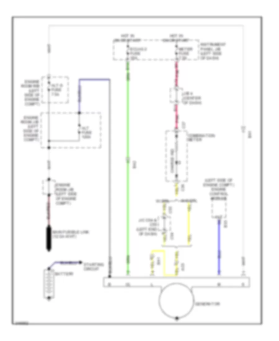 Charging Wiring Diagram for Scion xB 2013