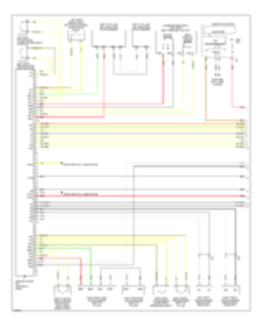 Supplemental Restraints Wiring Diagram 1 of 2 for Scion xB 2013