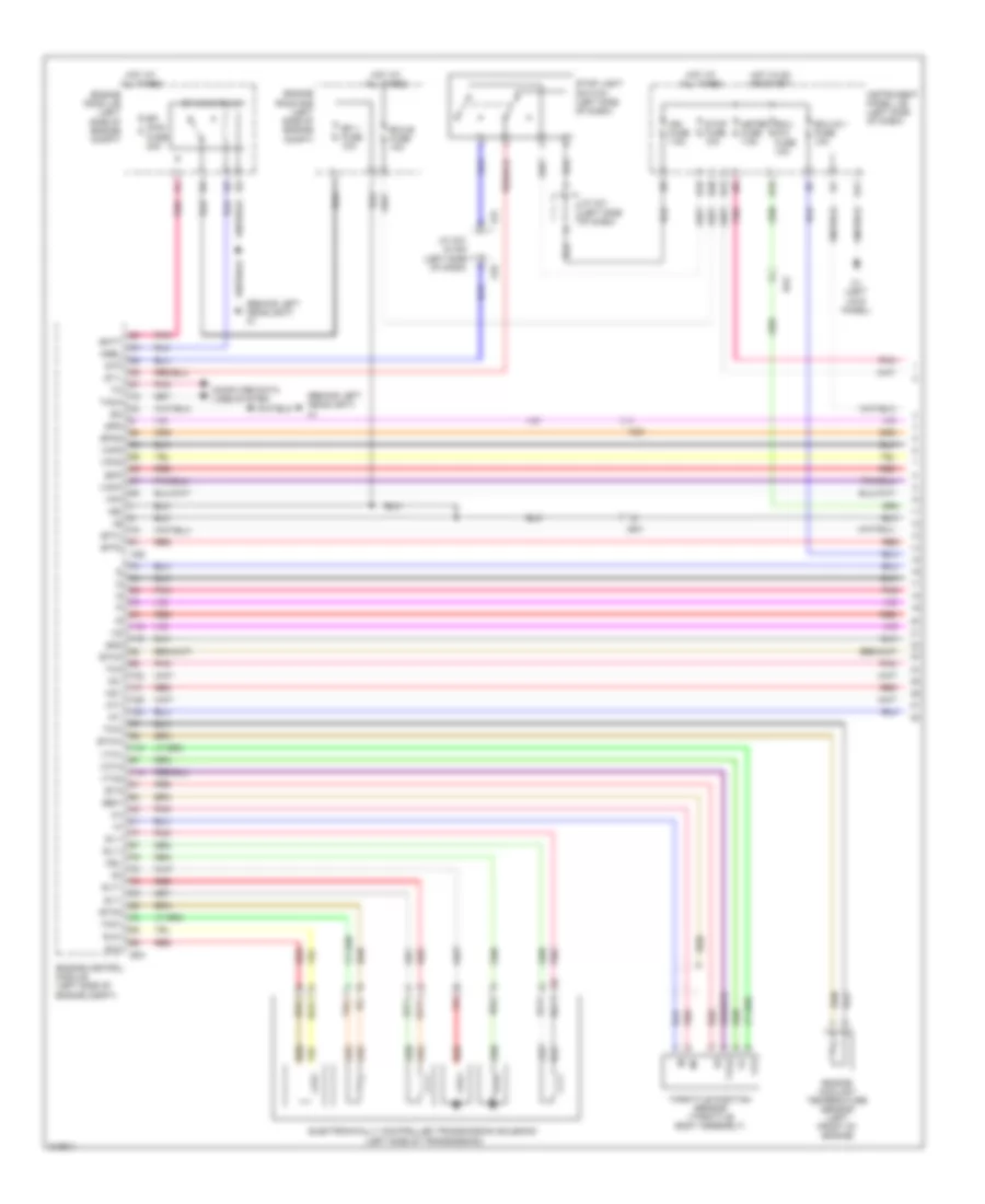 Transmission Wiring Diagram 1 of 2 for Scion xB 2013