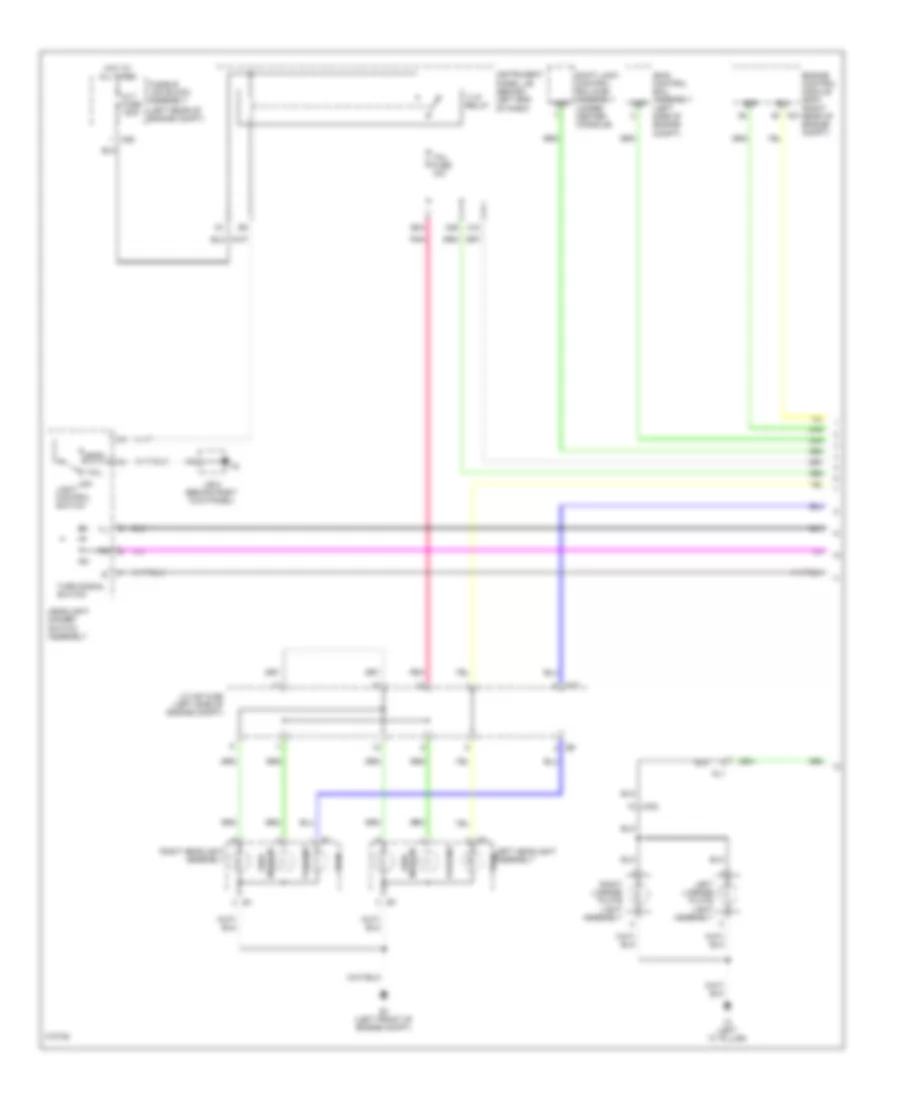 Exterior Lamps Wiring Diagram (1 of 2) for Scion xD 2013