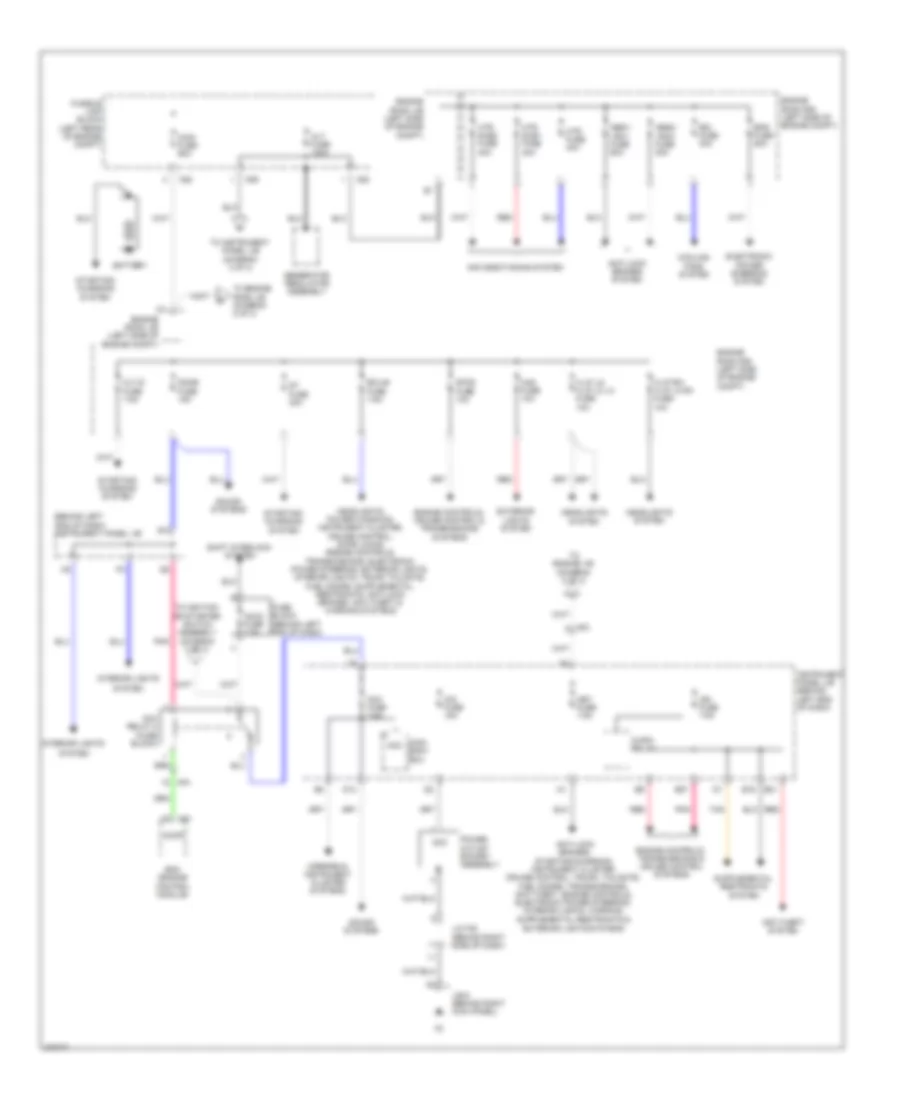 Power Distribution Wiring Diagram 1 of 3 for Scion xD 2013