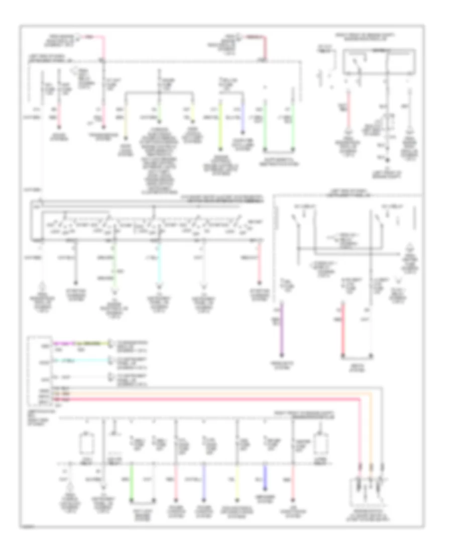 Power Distribution Wiring Diagram (2 of 3) for Scion FR-S 2014