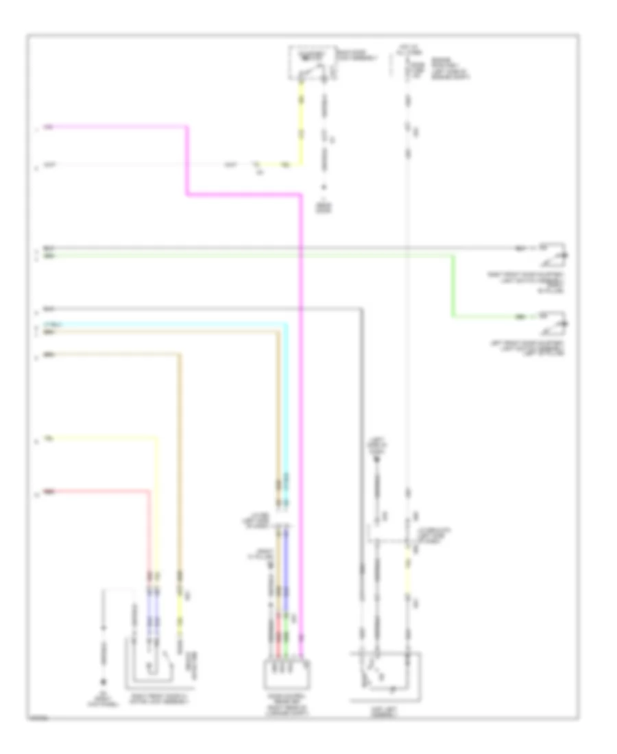Power Door Locks Wiring Diagram (2 of 2) for Scion iQ 2014
