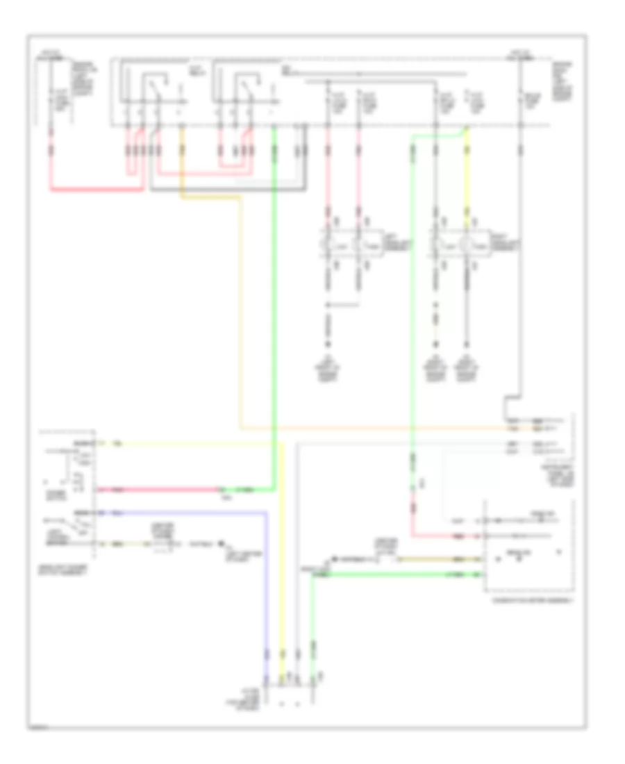 Headlights Wiring Diagram, without DRL for Scion tC 2014