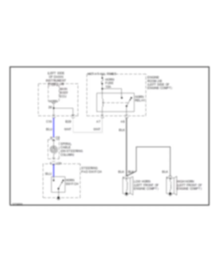 Horn Wiring Diagram for Scion tC 2014