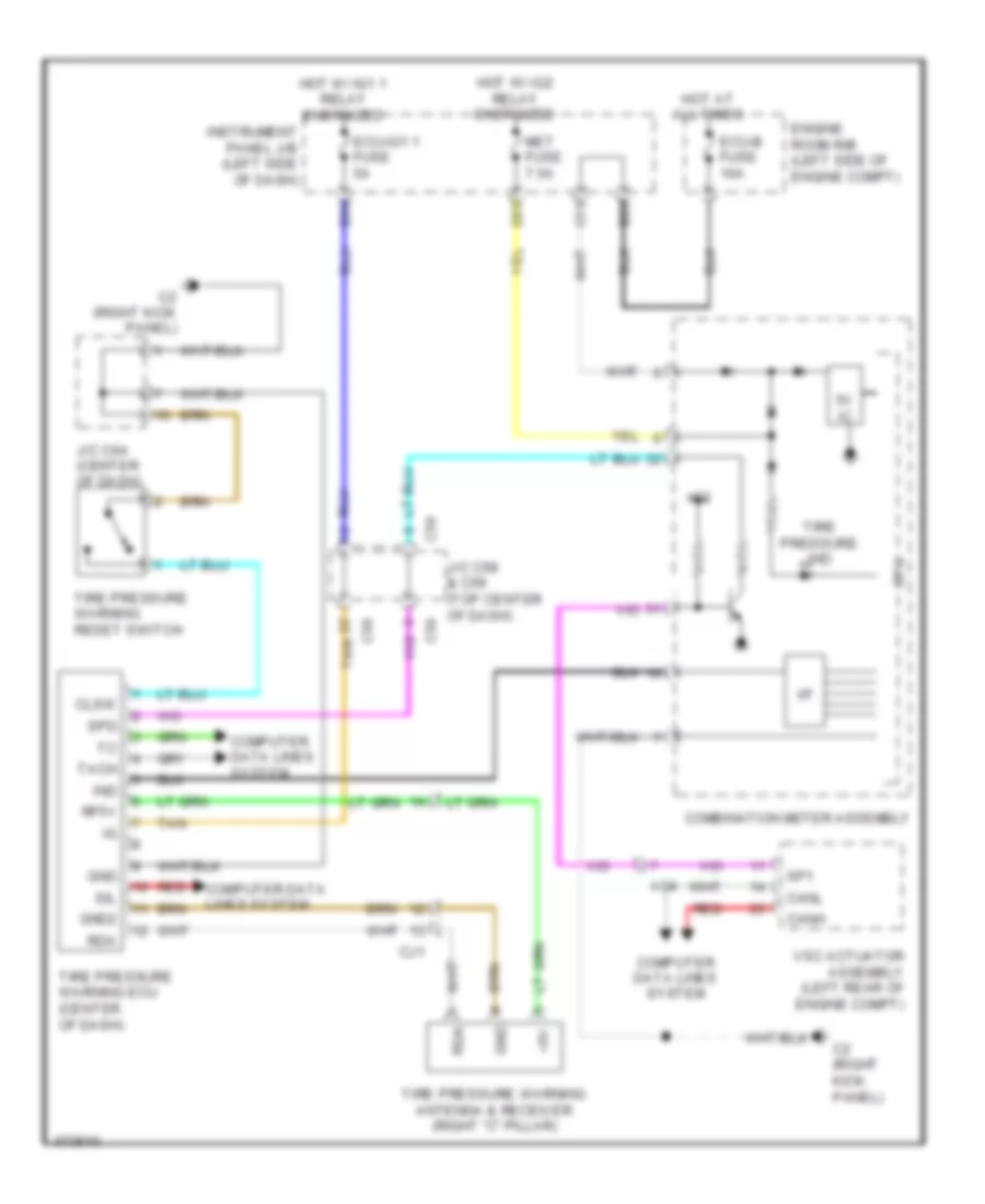 Tire Pressure Monitoring Wiring Diagram for Scion tC 2014