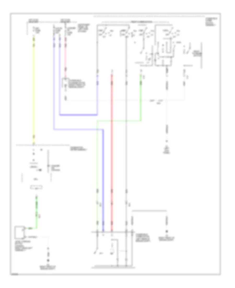 Front Wiper Washer Wiring Diagram for Scion tC 2014