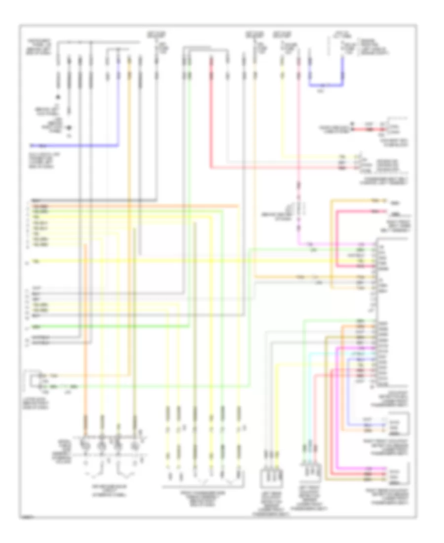 Supplemental Restraints Wiring Diagram 2 of 2 for Scion xD 2014