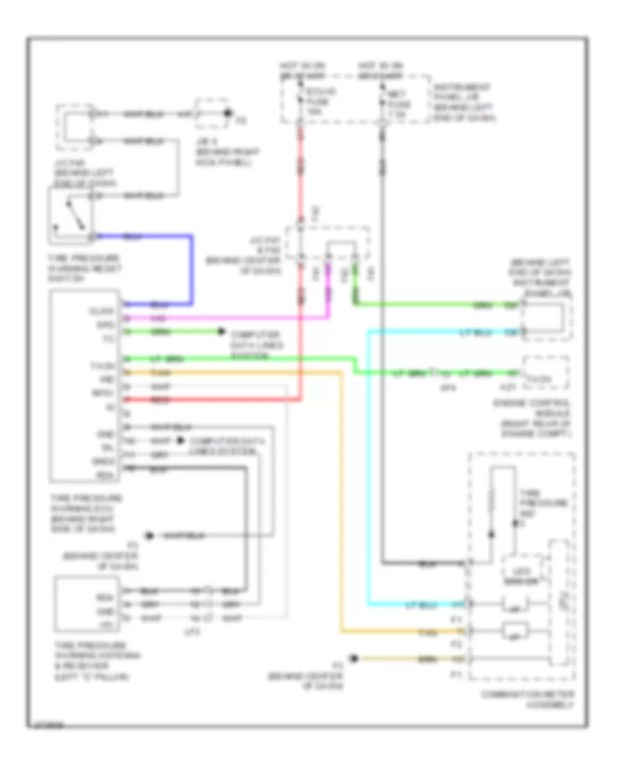 Tire Pressure Monitoring Wiring Diagram for Scion xD 2014