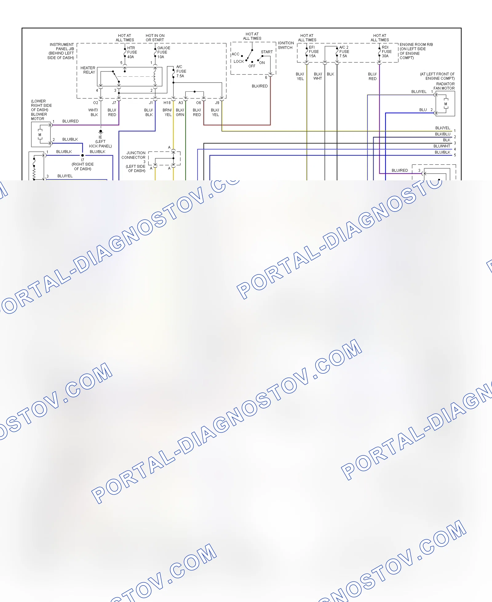 Manual A C Wiring Diagram 1 of 2 for Scion xA 2004