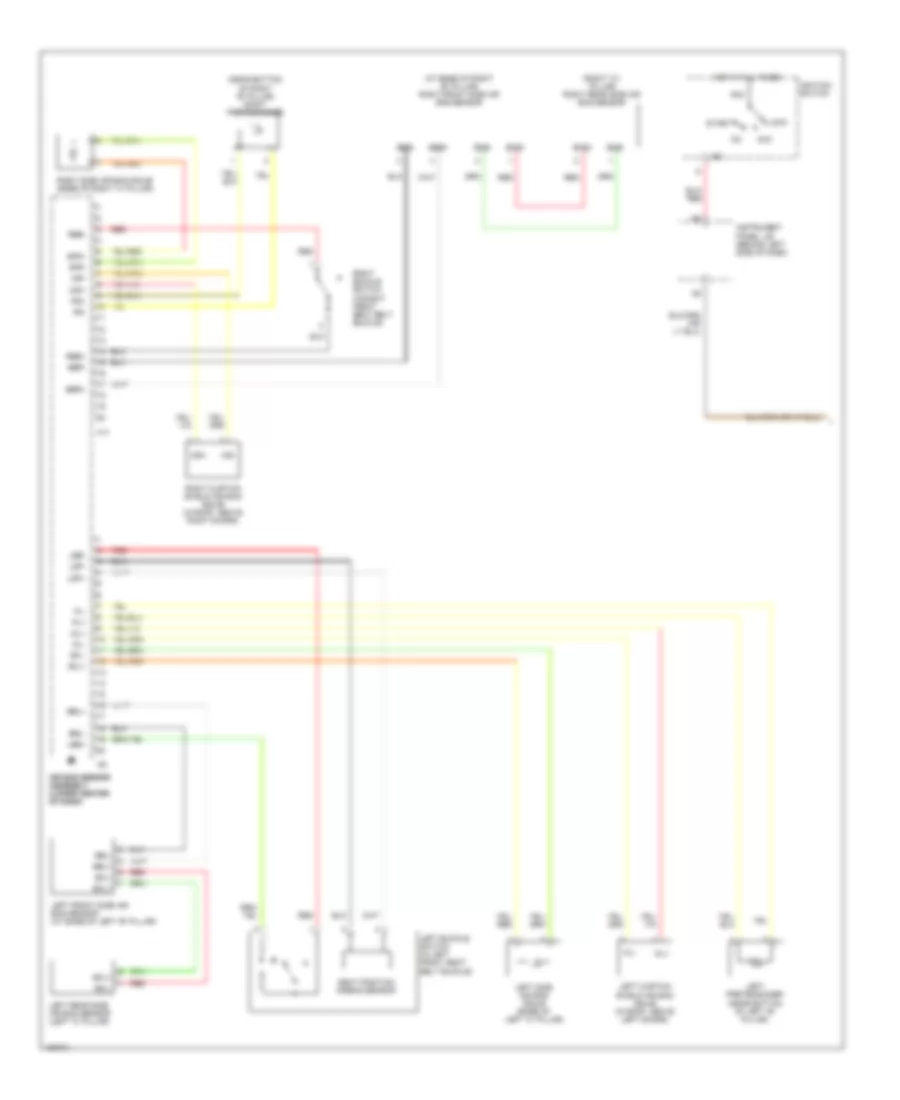 Supplemental Restraints Wiring Diagram with Side Airbag 1 of 2 for Scion xA 2004