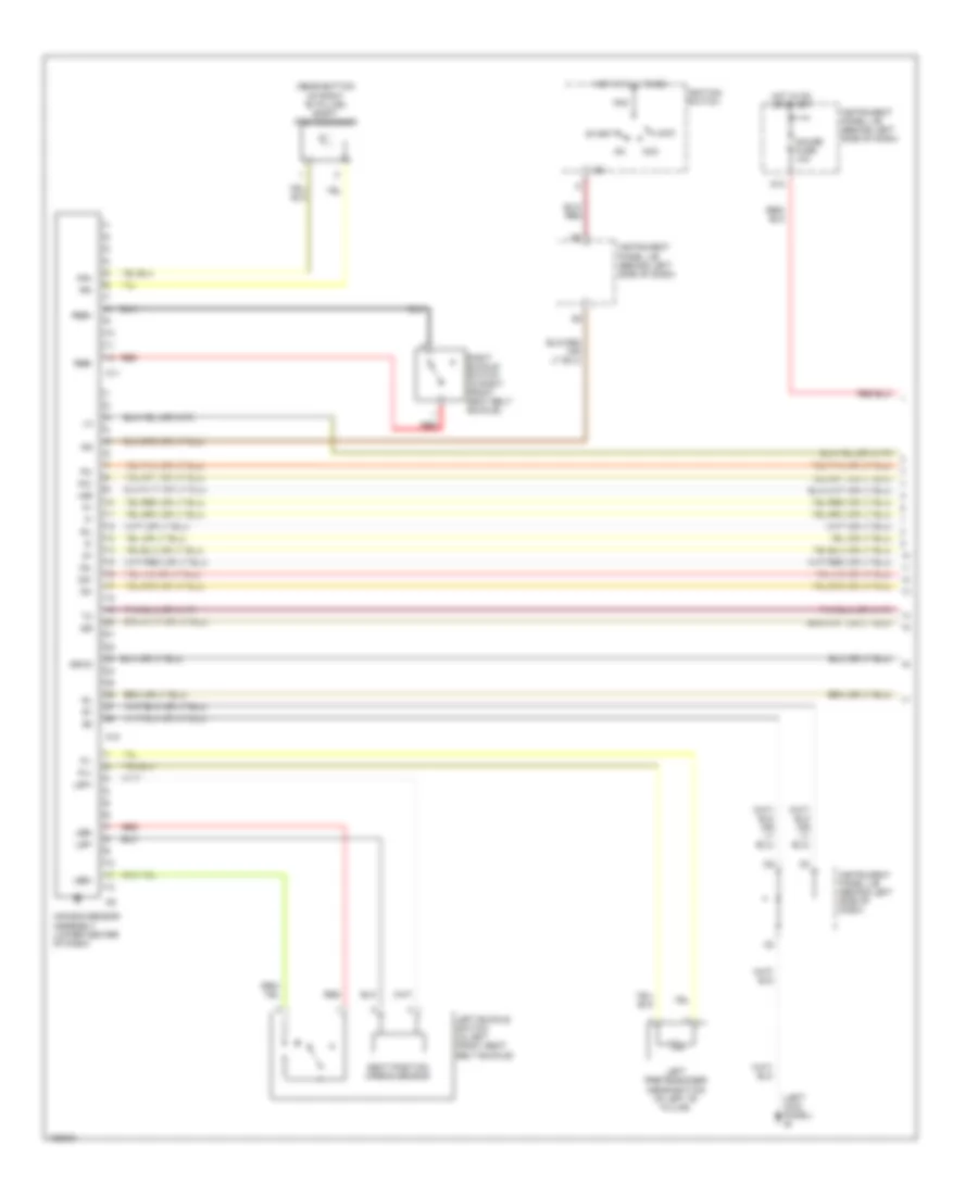 Supplemental Restraints Wiring Diagram, without Side Airbag (1 of 2) for Scion xA 2004