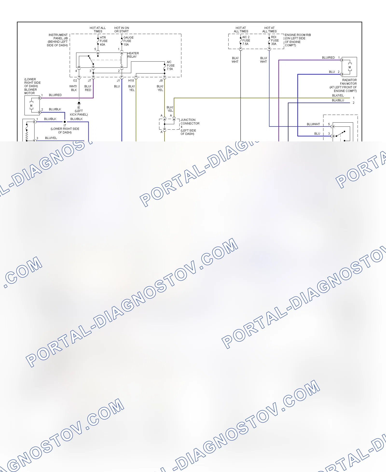 Manual A C Wiring Diagram 1 of 2 for Scion xB 2004