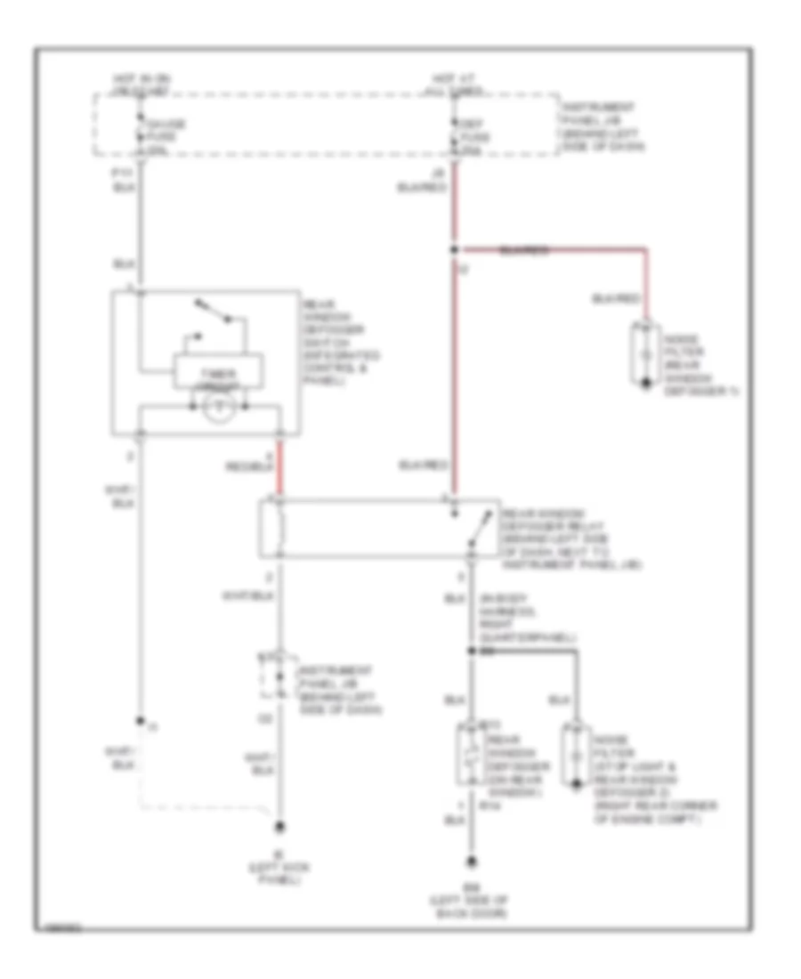 Defoggers Wiring Diagram for Scion xB 2004