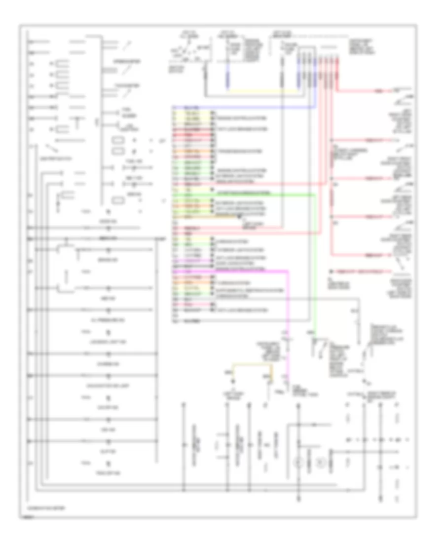 Instrument Cluster Wiring Diagram for Scion xB 2004