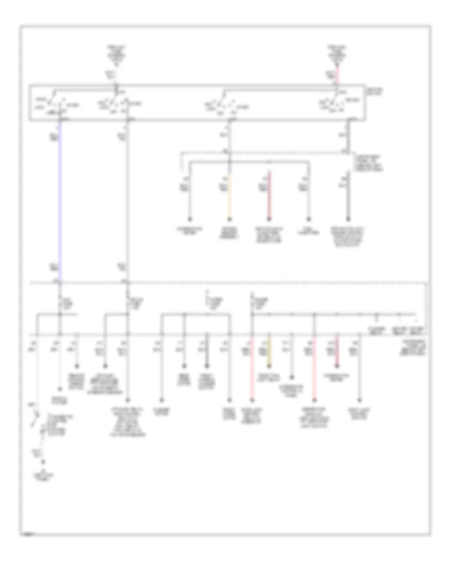 Power Distribution Wiring Diagram 2 of 2 for Scion xB 2004