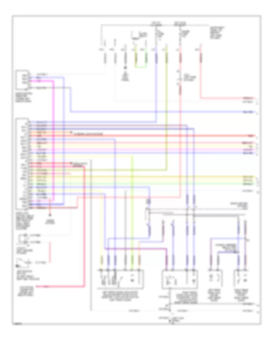 Power Door Locks Wiring Diagram 1 of 2 for Scion xB 2004