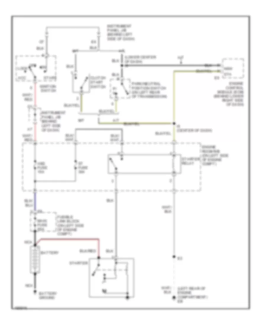 Starting Wiring Diagram for Scion xB 2004