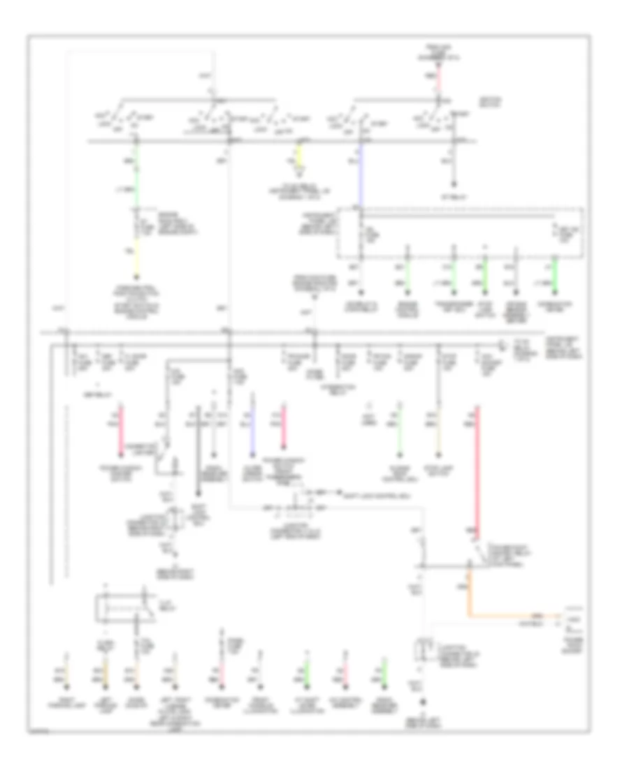 Power Distribution Wiring Diagram 2 of 2 for Scion tC 2005