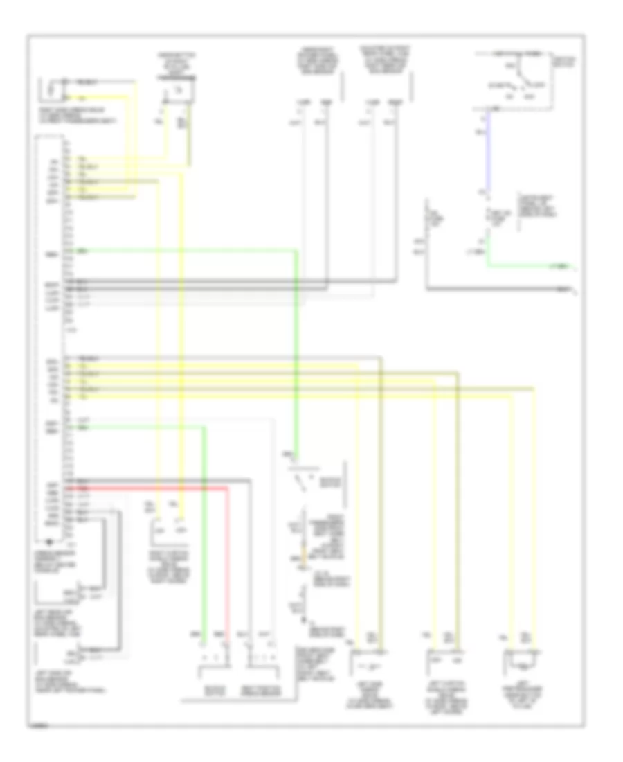 Supplemental Restraints Wiring Diagram 1 of 2 for Scion tC 2005