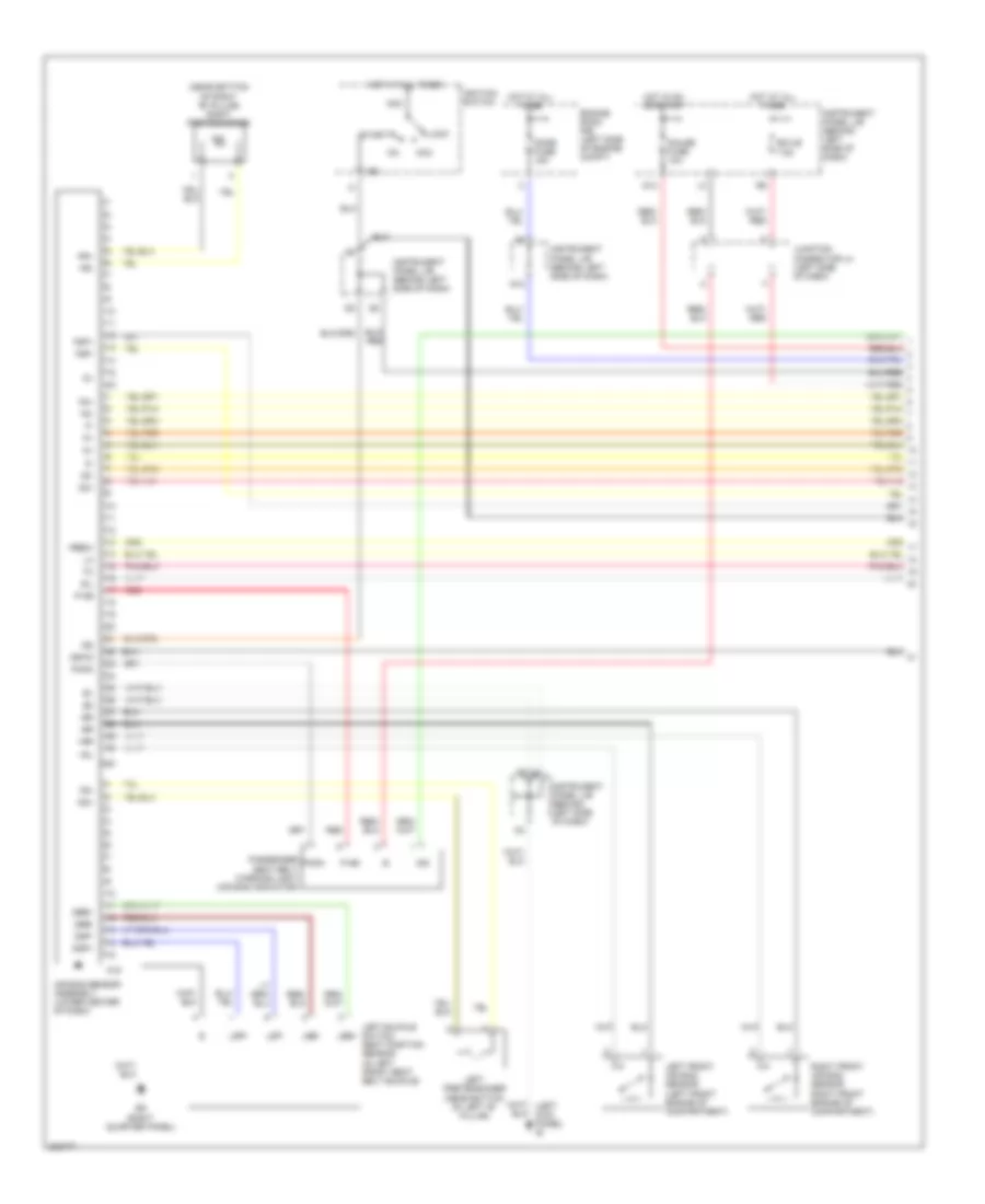 Supplemental Restraints Wiring Diagram, Late Production (1 of 2) for Scion xB 2006