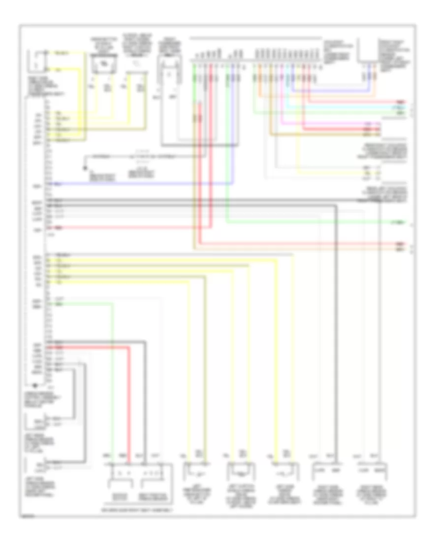 Supplemental Restraints Wiring Diagram 1 of 2 for Scion tC 2007
