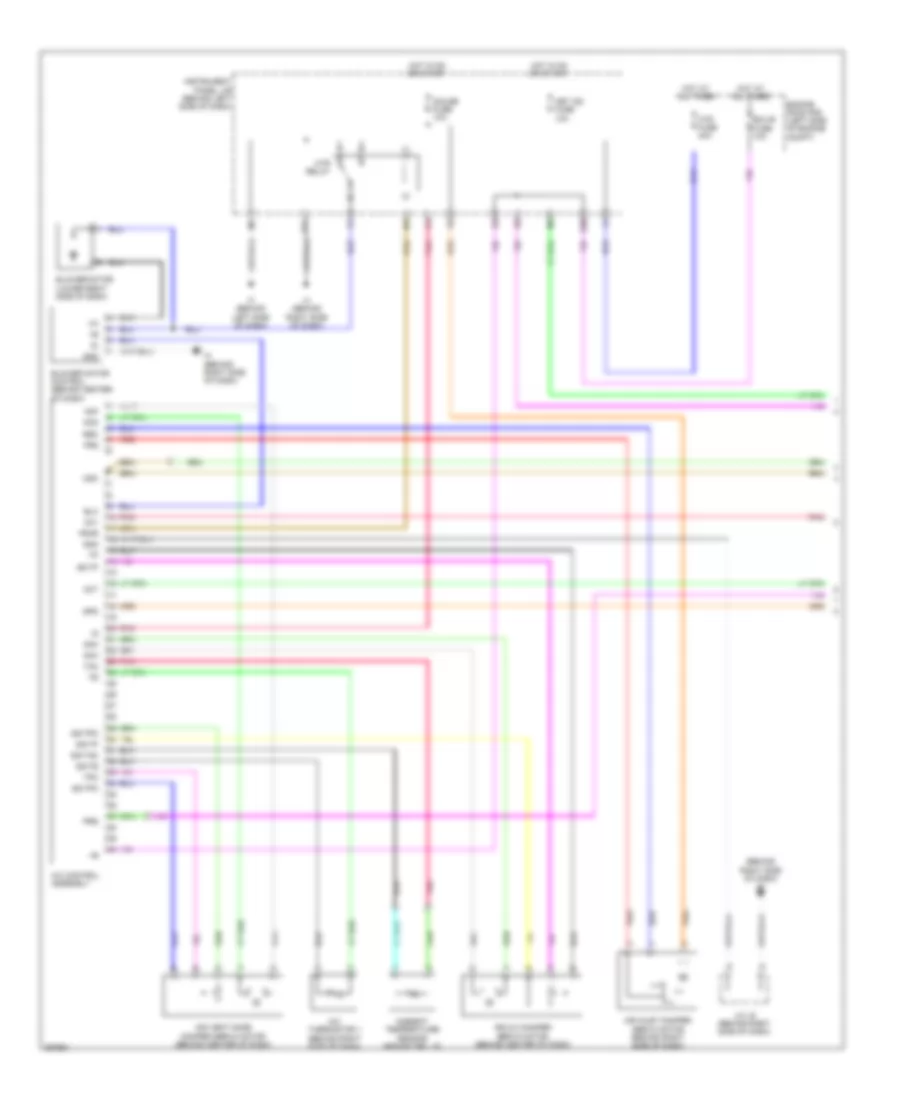Электросхема кондиционера с ручный управлением (1 из 2) для Scion tC Spec 2007