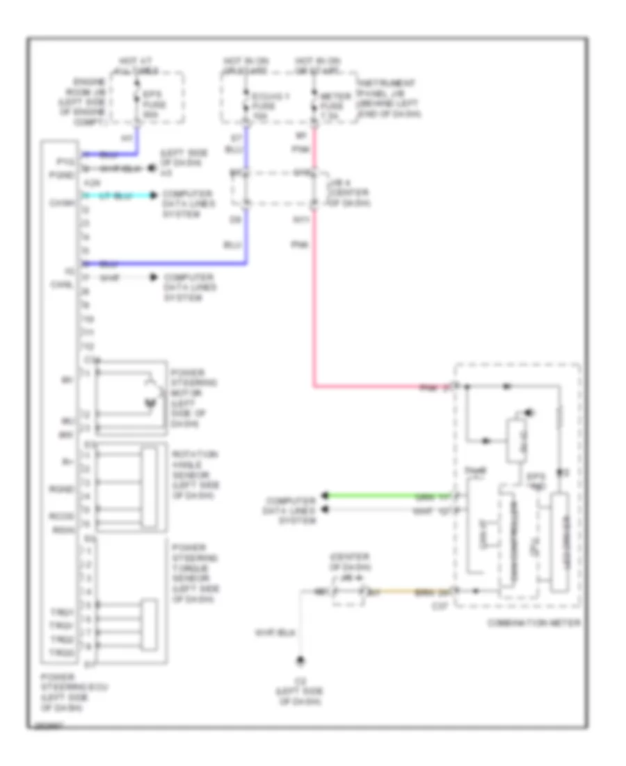 Electronic Power Steering Wiring Diagram for Scion xB 2008
