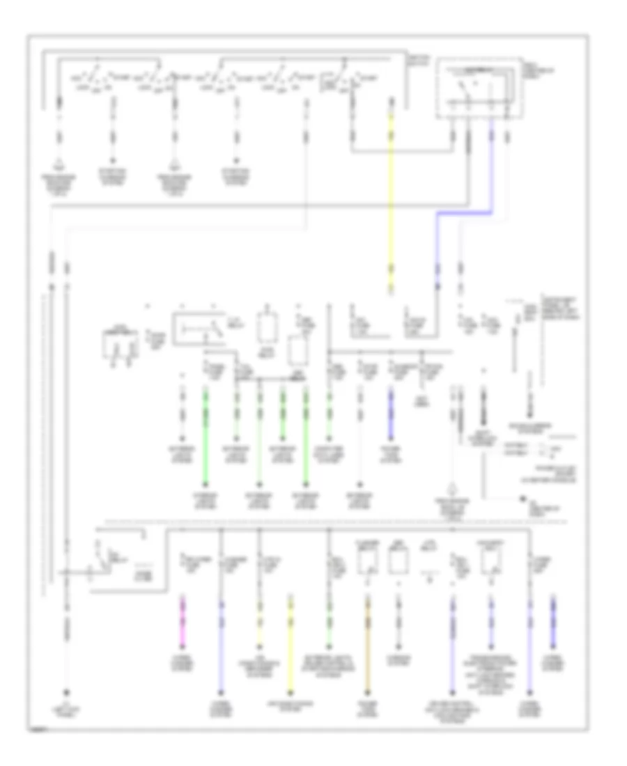Power Distribution Wiring Diagram 2 of 2 for Scion xB 2008