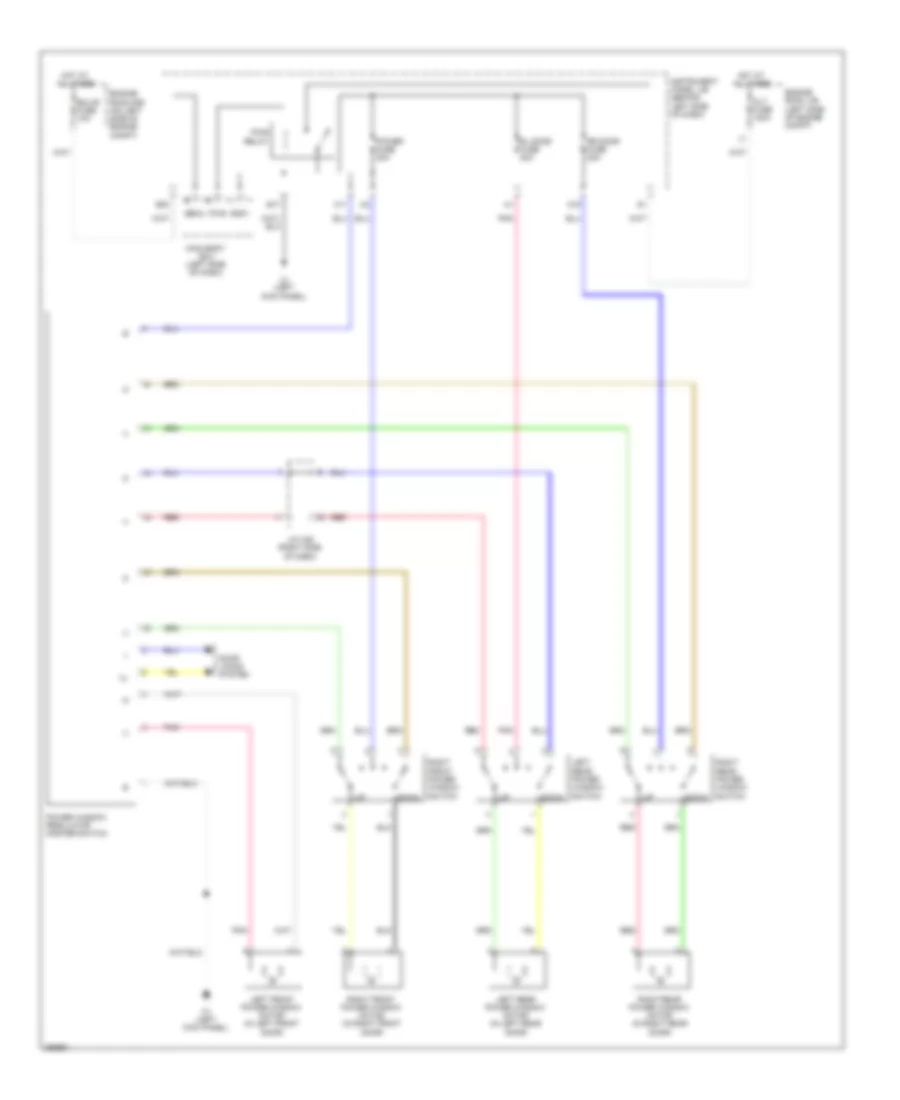 Power Windows Wiring Diagram for Scion xB 2008