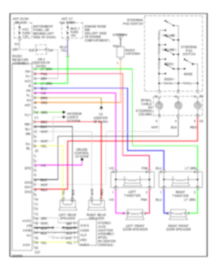 Radio Wiring Diagram for Scion xB 2008