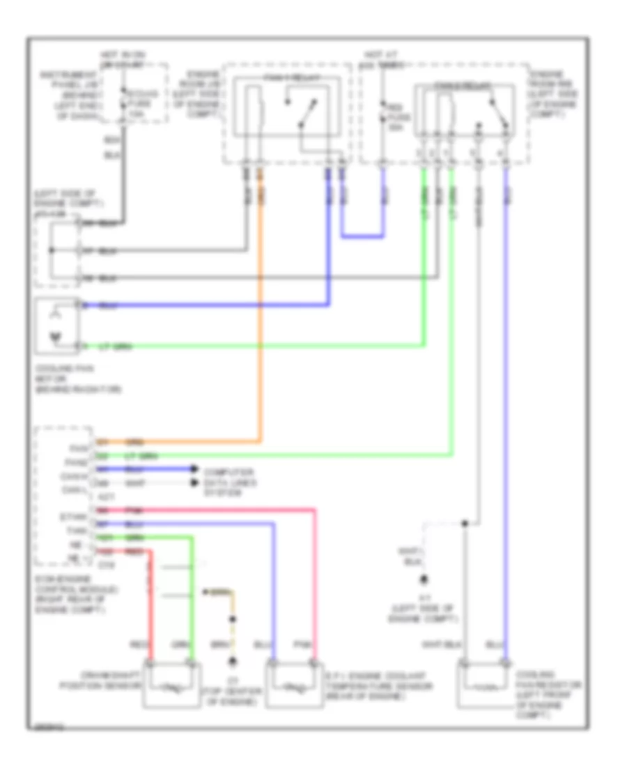 Cooling Fan Wiring Diagram for Scion xD 2008