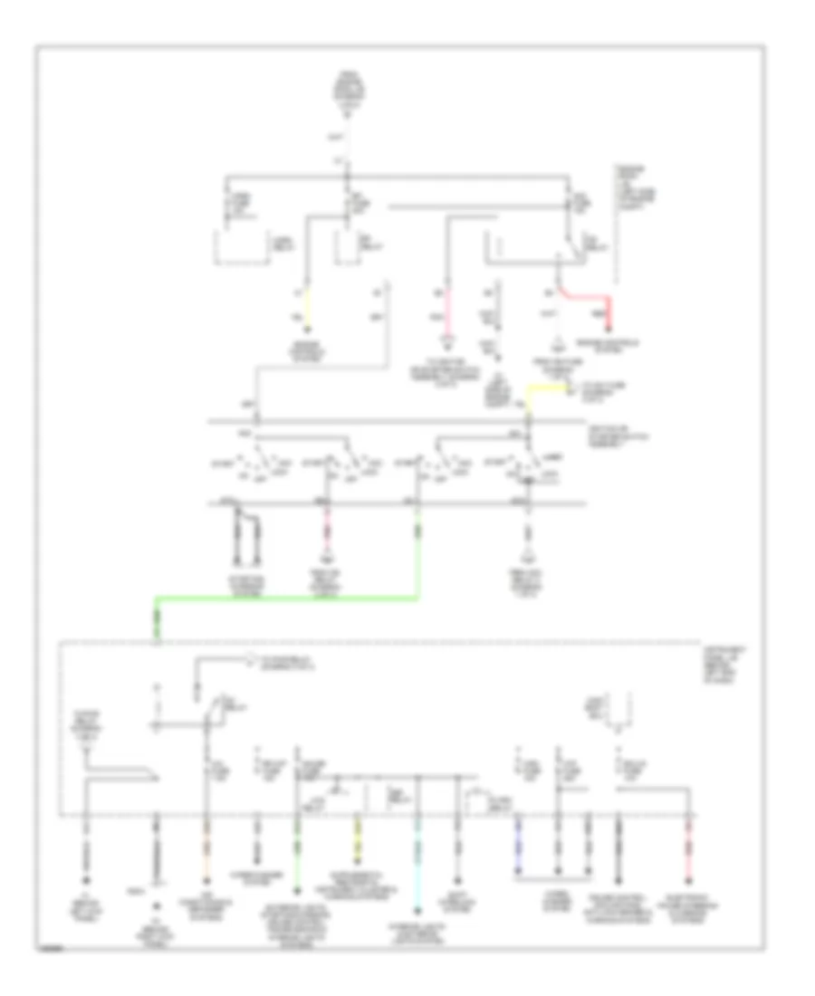 Power Distribution Wiring Diagram (2 of 3) for Scion xD 2008